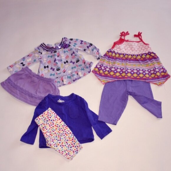 12M Outfits Purple Aztec Prints 4119* - Picture 1 of 5